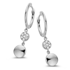 Boucles d'oreilles One More  Eolo Diamants Or Blanc