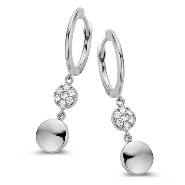 Boucles d'oreilles One More  Eolo Diamants Or Blanc