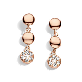 Boucles d'oreilles One More  Eolo Diamants Or Rose