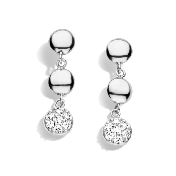 Boucles d'oreilles One More  Eolo Diamants Or Blanc
