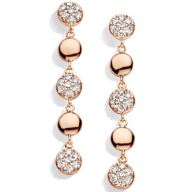 Boucles d'oreilles One More  Eolo Diamants Or Rose