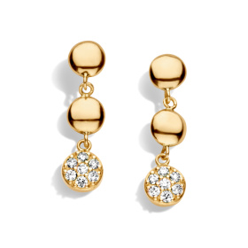 Boucles d'oreilles One More  Eolo Diamants Or Jaune