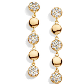 Boucles d'oreilles One More  Eolo Diamants Or Jaune