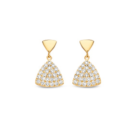 Boucles d'oreilles One More  Eolo Diamants Or Jaune