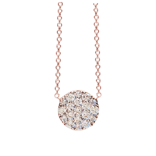 Collier One More  Eolo Diamants bruns Or Rose