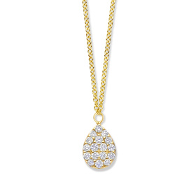 Collier One More Eolo Diamants Or Jaune