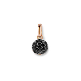 Pendentif One More Pendentif Eolo Diamants noirs Or Rose