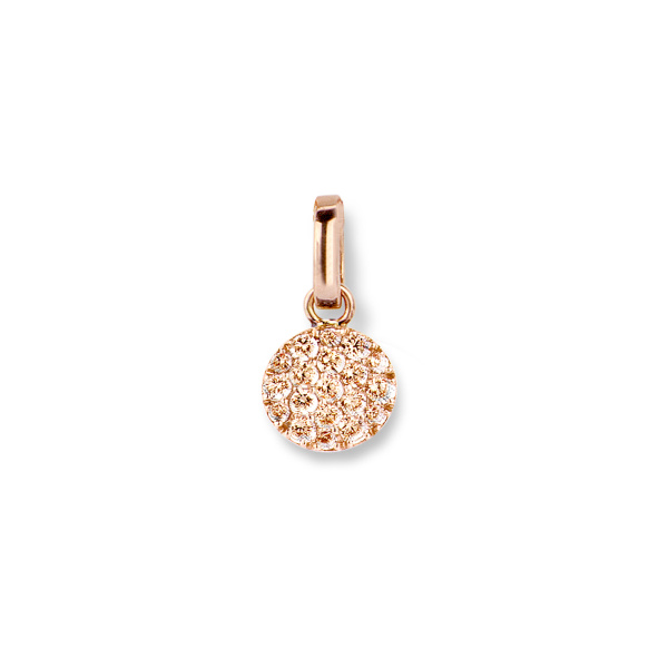 Pendentif One More Pendentif Eolo Diamants bruns Or Rose