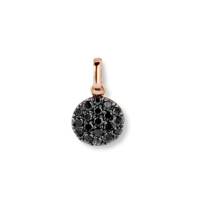 Pendentif One More Pendentif Eolo Diamants noirs Or Rose