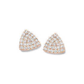 Boucles d'oreilles One More  Eolo Diamants Or Rose