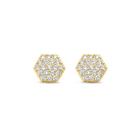 Boucles d'oreilles One More  Eolo Diamants Or Jaune