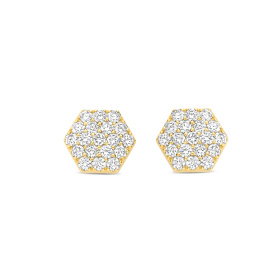 Boucles d'oreilles One More  Eolo Diamants Or Jaune