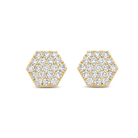 Boucles d'oreilles One More  Eolo Diamants Or Jaune