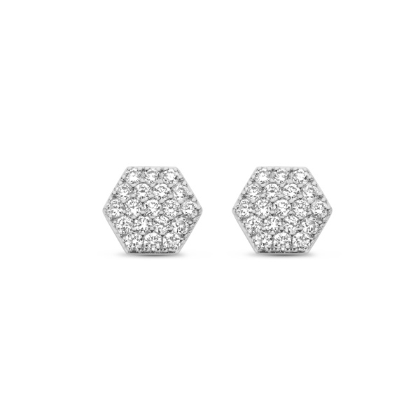 Boucles d'oreilles One More  Eolo Diamants Or Blanc