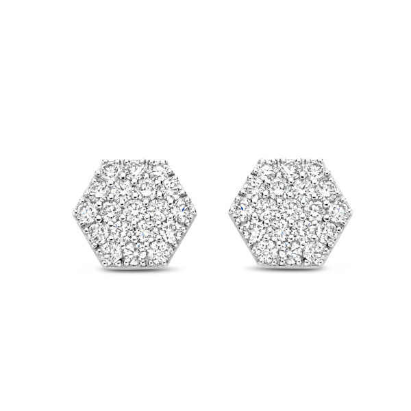 Boucles d'oreilles One More  Eolo Diamants Or Blanc