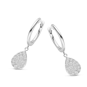 Boucles d'oreilles One More  Eolo Diamants Or Blanc