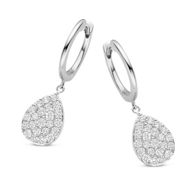 Boucles d'oreilles One More  Eolo Diamants Or Blanc