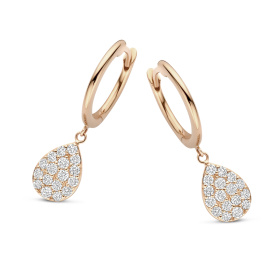Boucles d'oreilles One More  Eolo Diamants Or Rose