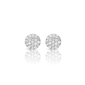 Boucles d'oreilles One More  Eolo Diamants Or Blanc