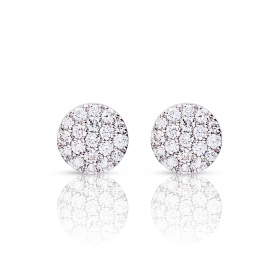 Boucles d'oreilles One More  Eolo Diamants Or Blanc