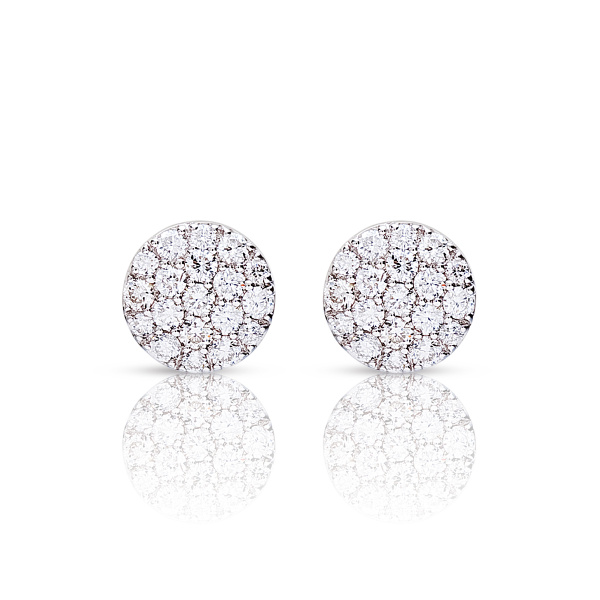 Boucles d'oreilles One More  Eolo Diamants Or Blanc