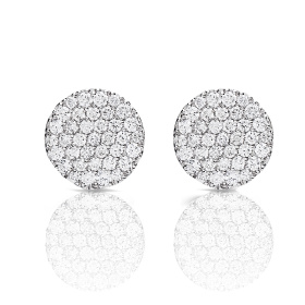 Boucles d'oreilles One More  Eolo Diamants Or Blanc