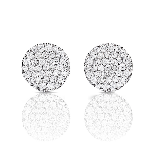 Boucles d'oreilles One More  Eolo Diamants Or Blanc
