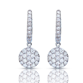 Boucles d'oreilles One More  Eolo Diamants Or Blanc