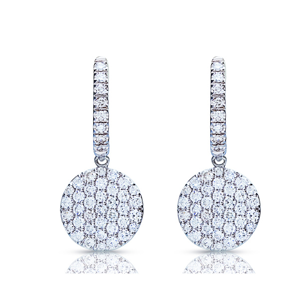 Boucles d'oreilles One More  Eolo Diamants Or Blanc
