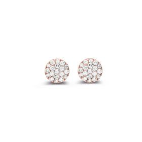 Boucles d'oreilles One More  Eolo Diamants Or Rose