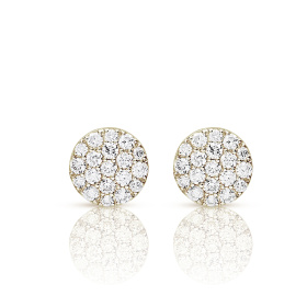 Boucles d'oreilles One More  Eolo Diamants Or Jaune