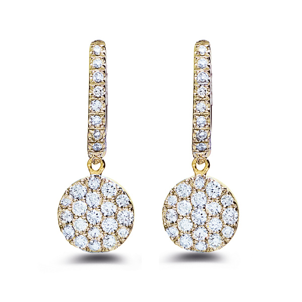 Boucles d'oreilles One More  Eolo Diamants Or Jaune