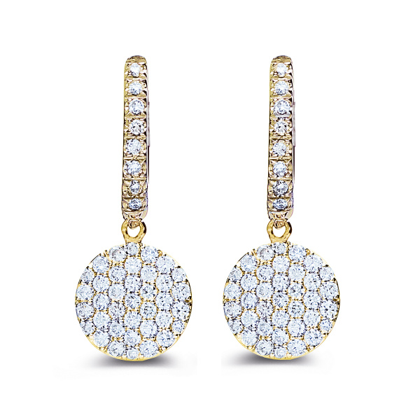 Boucles d'oreilles One More  Eolo Diamants Or Jaune