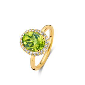 Bague One More  Etna péridot et Diamants Or Jaune