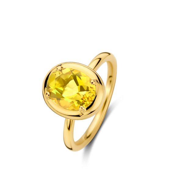 Bague One More  Etna citrine Or Jaune