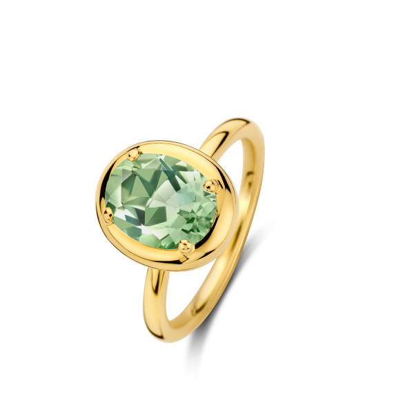 Bague One More  Etna prasiolite Or Jaune