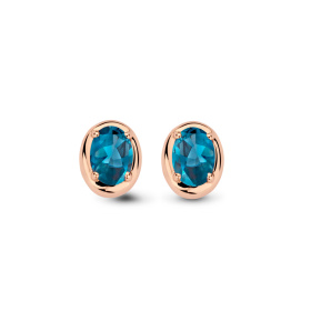 Boucles d'oreilles One More  Etna topaze London Blue Or Rose
