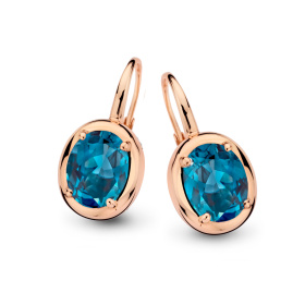 Boucles d'oreilles One More  Etna topaze London Blue Or Rose