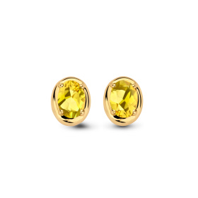 Boucles d'oreilles One More  Etna citrine Or Jaune