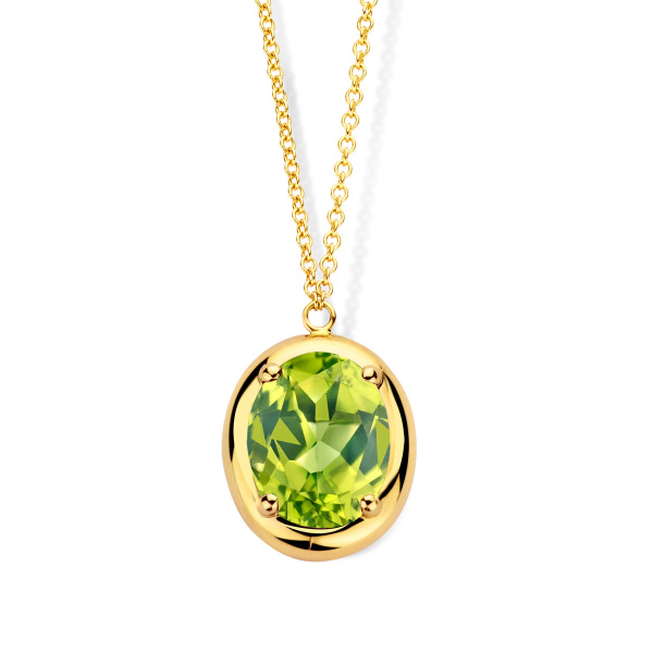 Collier One More  Etna péridot Or Jaune