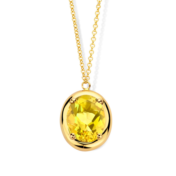 Collier One More  Etna citrine Or Jaune