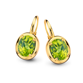 Boucles d'oreilles One More  Etna péridot Or Jaune