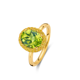 Bague One More  Etna péridot et saphir jaune Or Jaune