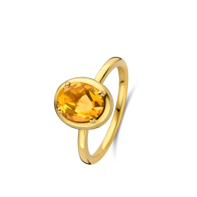 Bague One More Etna citrine orange Or Jaune