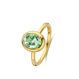 Bague One More Etna prasiolite Or Jaune