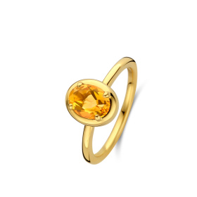 Bague One More Etna citrine orange Or Jaune