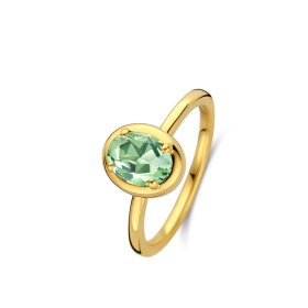 Bague One More Etna prasiolite Or Jaune