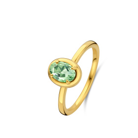 Bague One More Etna prasiolite Or Jaune
