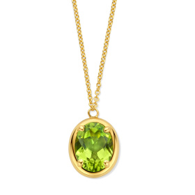 Collier One More Etna péridot Or Jaune