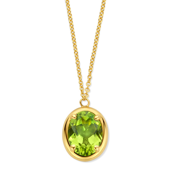 Collier One More  Etna péridot Or Jaune